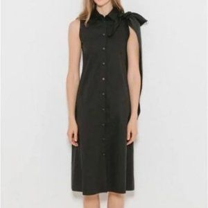 MM6 Maison Margiela Black Shoulder Tie Dress - Size 36, US size 0